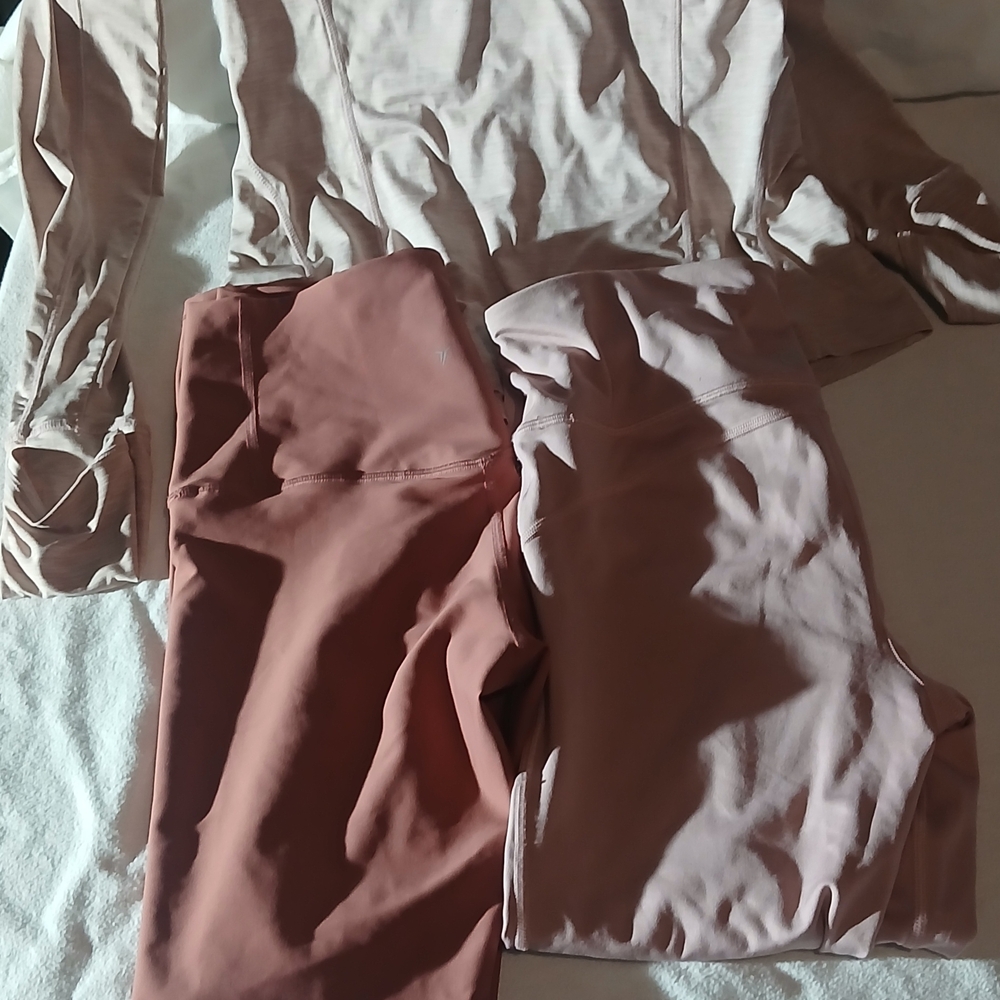 Old Navy Women's Leggings - Pink and Tan